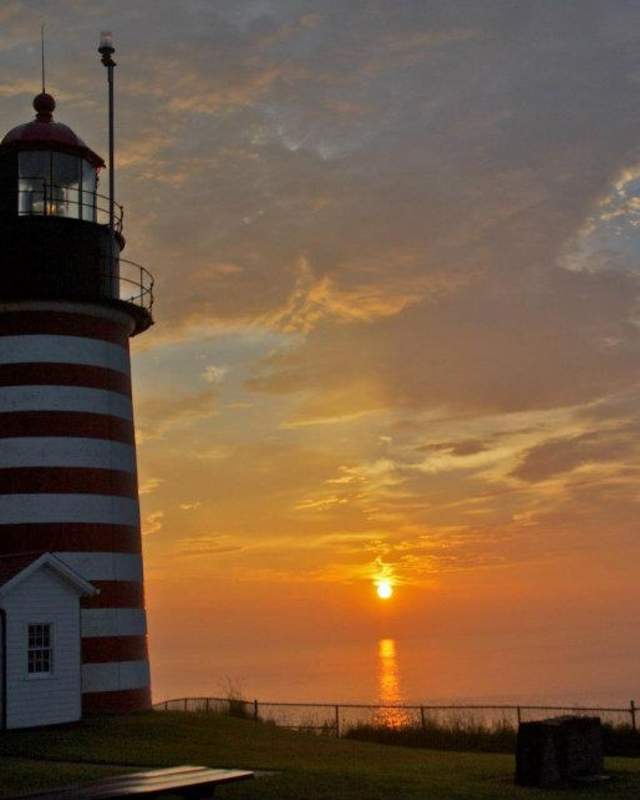 Lighthouse at Sunset