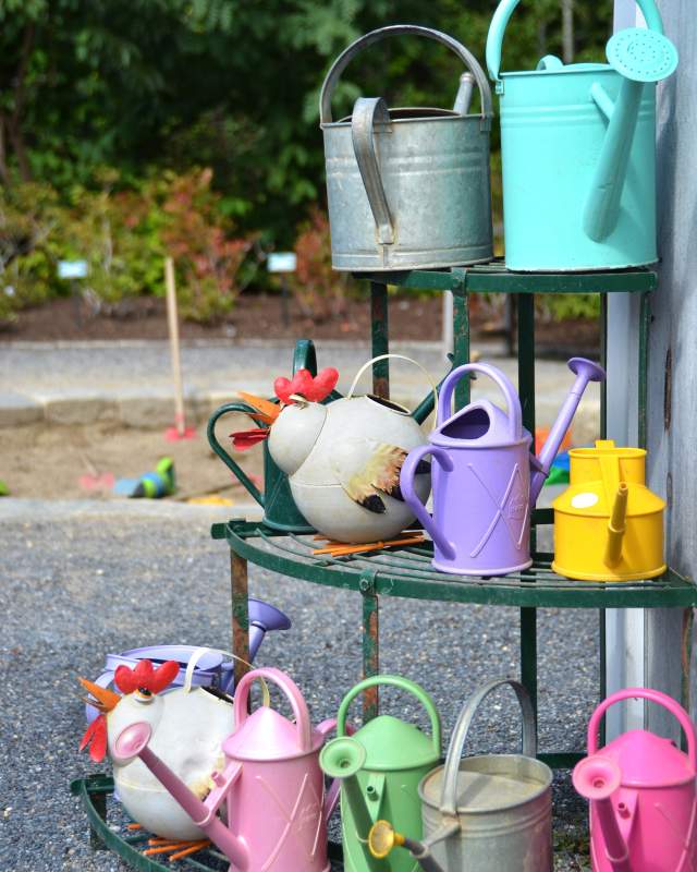 Watering Cans Coastal Maine Botanical Gardens